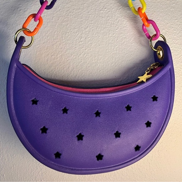 Crocs Purple Mini Shoulder Bag - Picture 6 of 7